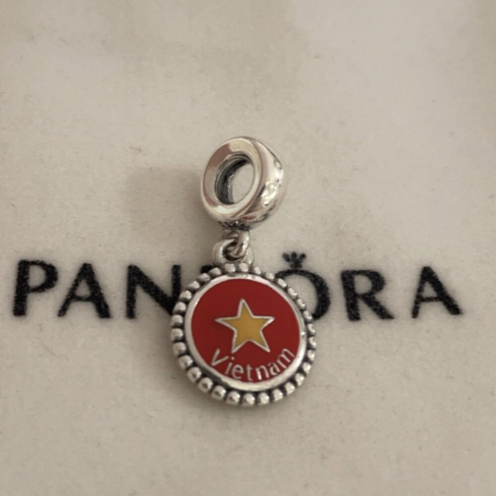 Pandora Vietnam Flag Pendant Exclusive Charm